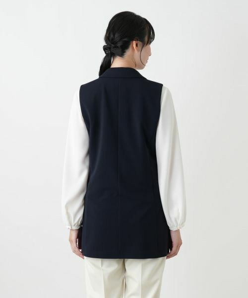 Leilian / レリアン テーラードジャケット | ラペルドベスト【Leilian WHITE LABEL】 | 詳細9