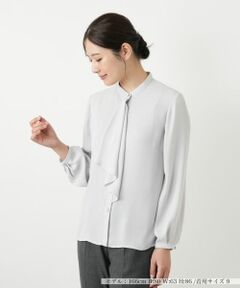 Leilian / レリアン シャツ・ブラウス | ボウタイ風ブラウス【セレモニー】【Leilian WHITE LABEL】