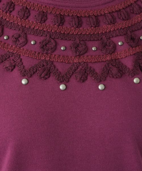 Leilian / レリアン カットソー | 刺繍スウェットプルオーバー【MUSE BY ROCHAS Premiere】 | 詳細18