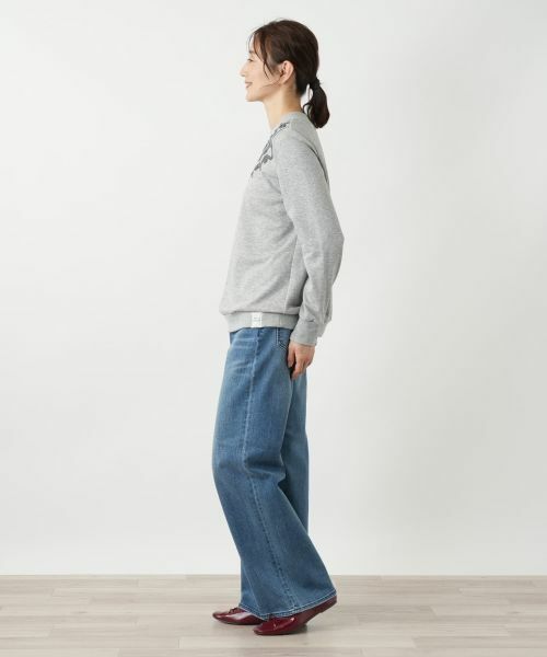 Leilian / レリアン カットソー | 刺繍スウェットプルオーバー【MUSE BY ROCHAS Premiere】 | 詳細2