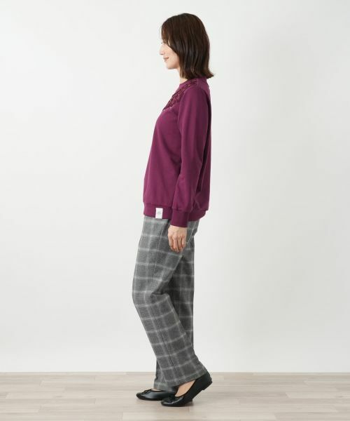 Leilian / レリアン カットソー | 刺繍スウェットプルオーバー【MUSE BY ROCHAS Premiere】 | 詳細8