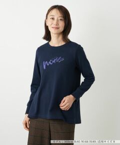 Leilian / レリアン カットソー | ビーズ刺繍スウェットプルオーバー【MUSE BY ROCHAS Premiere】