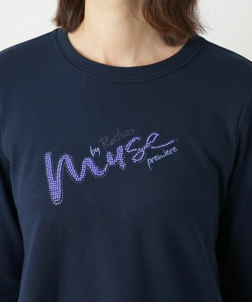 Leilian / レリアン カットソー | ビーズ刺繍スウェットプルオーバー【MUSE BY ROCHAS Premiere】 | 詳細10