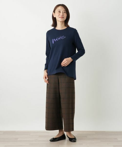 Leilian / レリアン カットソー | ビーズ刺繍スウェットプルオーバー【MUSE BY ROCHAS Premiere】 | 詳細4