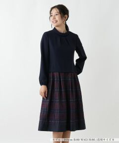 Leilian / レリアン ドレス | ドッキングフレアワンピース【Leilian WHITE LABEL】