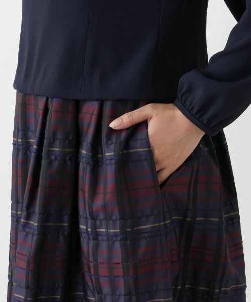 Leilian / レリアン ドレス | ドッキングフレアワンピース【Leilian WHITE LABEL】 | 詳細12