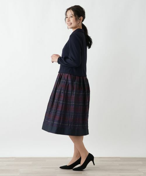 Leilian / レリアン ドレス | ドッキングフレアワンピース【Leilian WHITE LABEL】 | 詳細2