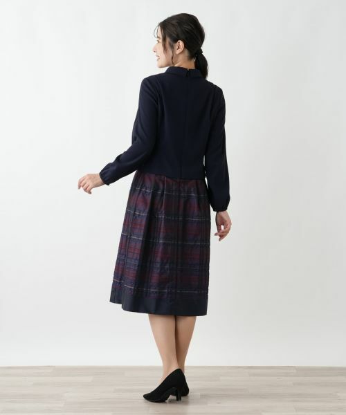 Leilian / レリアン ドレス | ドッキングフレアワンピース【Leilian WHITE LABEL】 | 詳細3