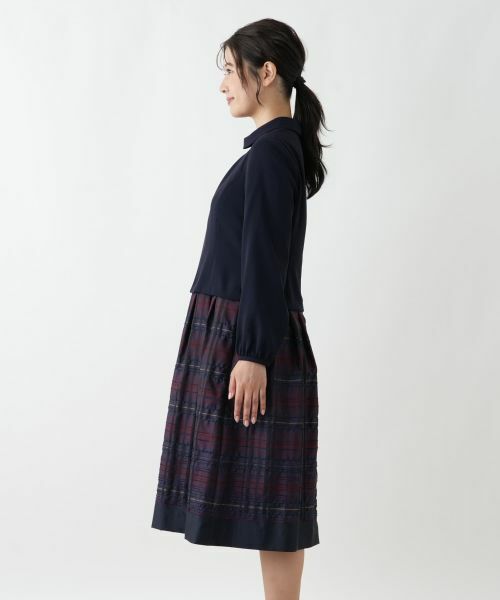 Leilian / レリアン ドレス | ドッキングフレアワンピース【Leilian WHITE LABEL】 | 詳細5