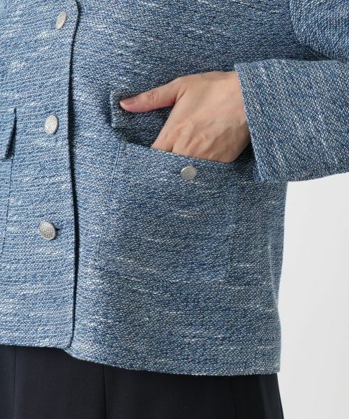 Leilian / レリアン テーラードジャケット | ノーカラージャケット【Leilian WHITE LABEL】 | 詳細12