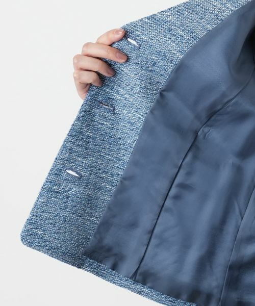 Leilian / レリアン テーラードジャケット | ノーカラージャケット【Leilian WHITE LABEL】 | 詳細14