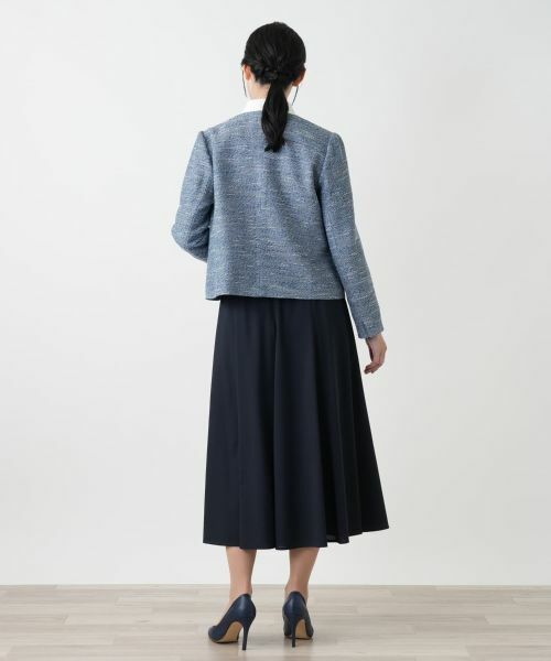 Leilian / レリアン テーラードジャケット | ノーカラージャケット【Leilian WHITE LABEL】 | 詳細3