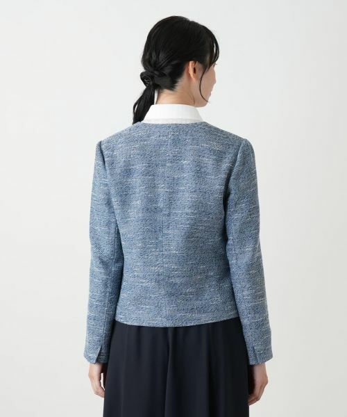 Leilian / レリアン テーラードジャケット | ノーカラージャケット【Leilian WHITE LABEL】 | 詳細6