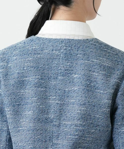 Leilian / レリアン テーラードジャケット | ノーカラージャケット【Leilian WHITE LABEL】 | 詳細8
