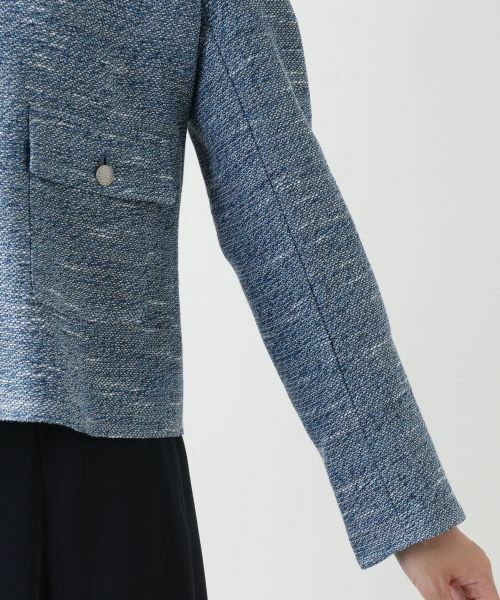 Leilian / レリアン テーラードジャケット | ノーカラージャケット【Leilian WHITE LABEL】 | 詳細9