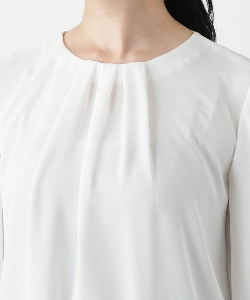 Leilian / レリアン シャツ・ブラウス | タックデザインブラウス【Leilian WHITE LABEL】 | 詳細10
