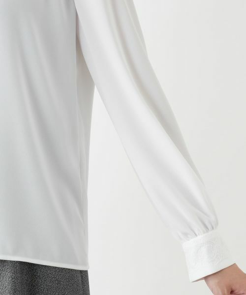 Leilian / レリアン シャツ・ブラウス | タックデザインブラウス【Leilian WHITE LABEL】 | 詳細12