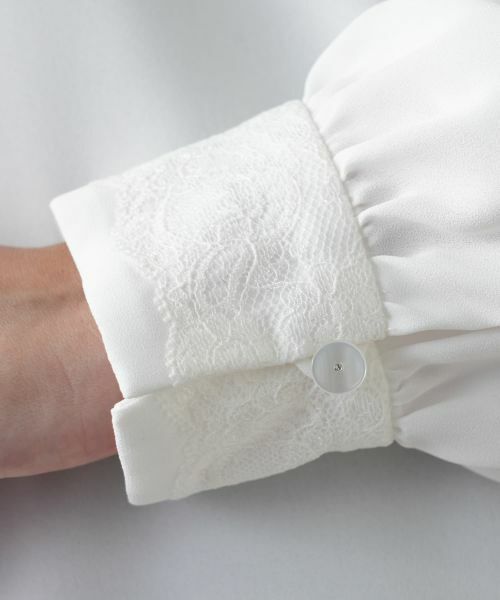 Leilian / レリアン シャツ・ブラウス | タックデザインブラウス【Leilian WHITE LABEL】 | 詳細14