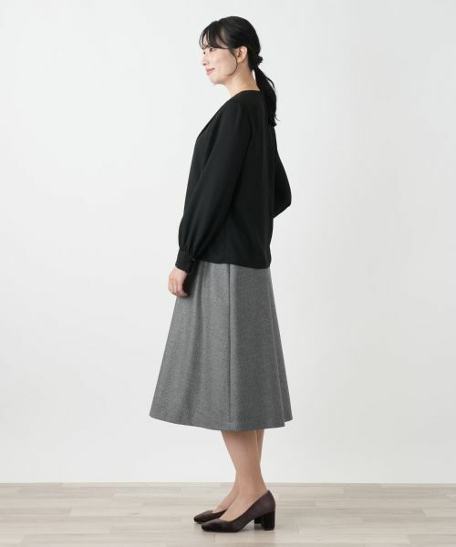 Leilian / レリアン シャツ・ブラウス | タックデザインブラウス【Leilian WHITE LABEL】 | 詳細2