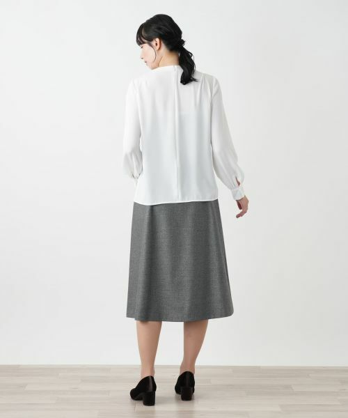 Leilian / レリアン シャツ・ブラウス | タックデザインブラウス【Leilian WHITE LABEL】 | 詳細6