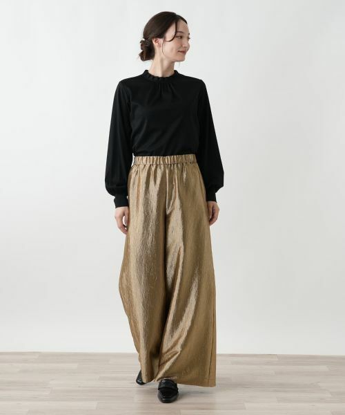 Leilian / レリアン その他パンツ | ワッシャーワイドパンツ | 詳細1