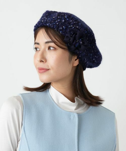 Leilian / レリアン ハット | ミックスニットベレー【FERRUCCIO VECCHI】 | 詳細10