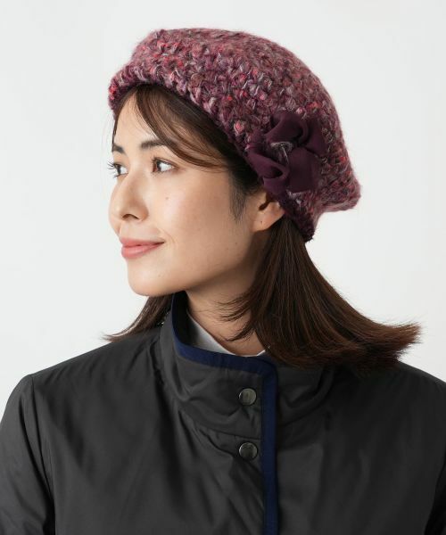 Leilian / レリアン ハット | ミックスニットベレー【FERRUCCIO VECCHI】 | 詳細14