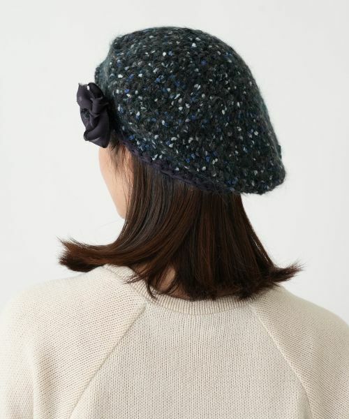 Leilian / レリアン ハット | ミックスニットベレー【FERRUCCIO VECCHI】 | 詳細7
