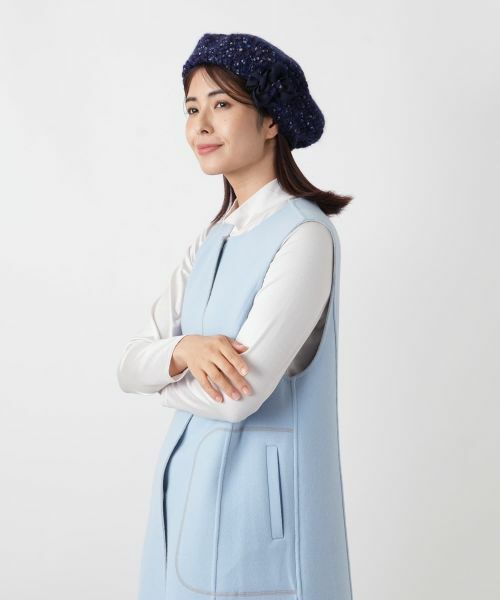 Leilian / レリアン ハット | ミックスニットベレー【FERRUCCIO VECCHI】 | 詳細8