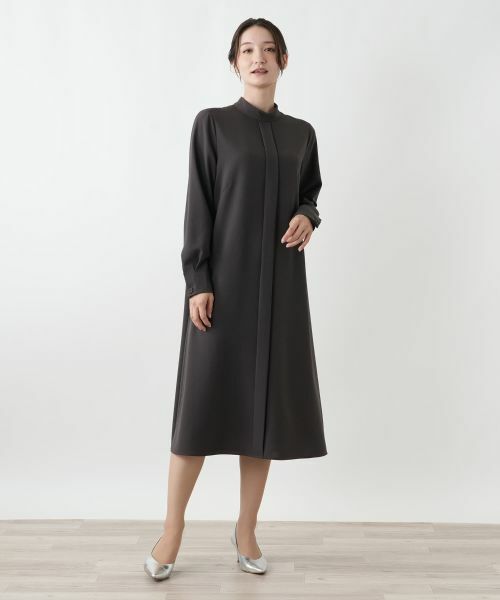 Leilian / レリアン ドレス | バンドカラーワンピース | 詳細1