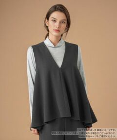 Leilian / レリアン テーラードジャケット | Vネックフレアベスト