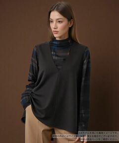 Leilian / レリアン テーラードジャケット | Vネックフレアベスト