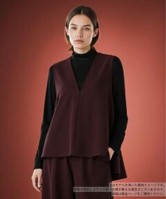 Leilian / レリアン テーラードジャケット | Vネックフレアベスト