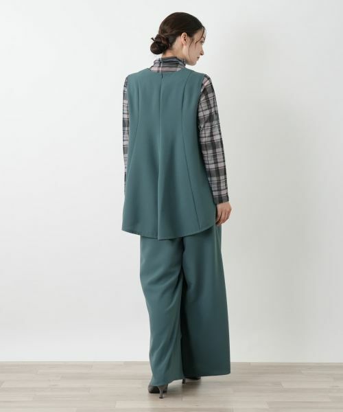 Leilian / レリアン テーラードジャケット | Vネックフレアベスト | 詳細12