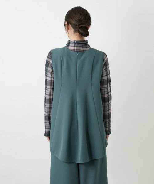 Leilian / レリアン テーラードジャケット | Vネックフレアベスト | 詳細15