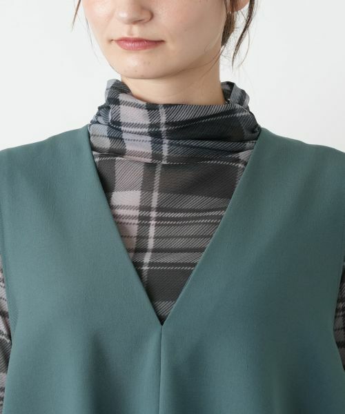 Leilian / レリアン テーラードジャケット | Vネックフレアベスト | 詳細16