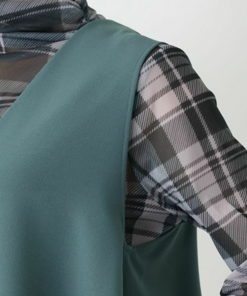 Leilian / レリアン テーラードジャケット | Vネックフレアベスト | 詳細18