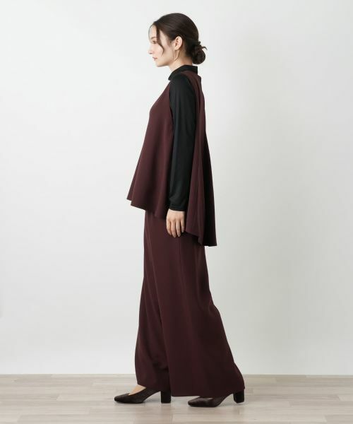 Leilian / レリアン テーラードジャケット | Vネックフレアベスト | 詳細2