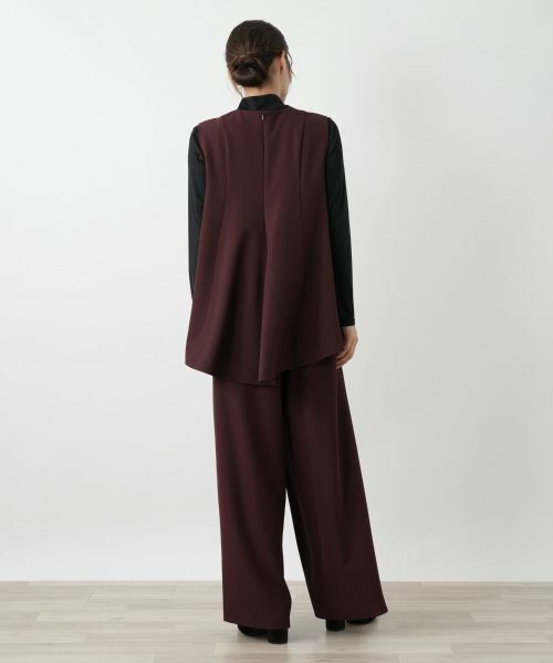 Leilian / レリアン テーラードジャケット | Vネックフレアベスト | 詳細3