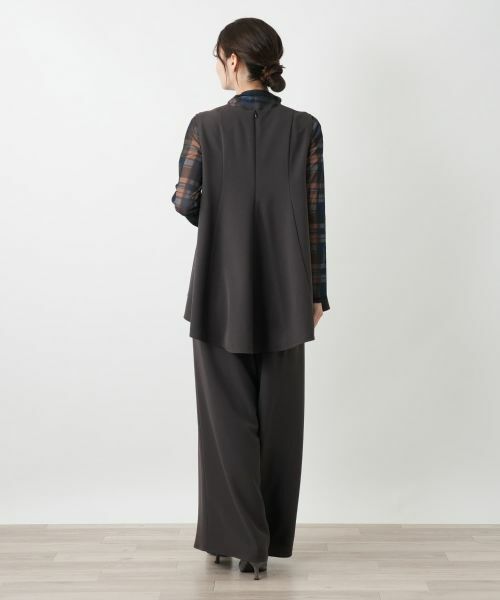 Leilian / レリアン テーラードジャケット | Vネックフレアベスト | 詳細6