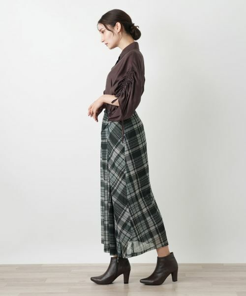 Leilian / レリアン ミニ・ひざ丈スカート | チェックフレアスカート | 詳細2