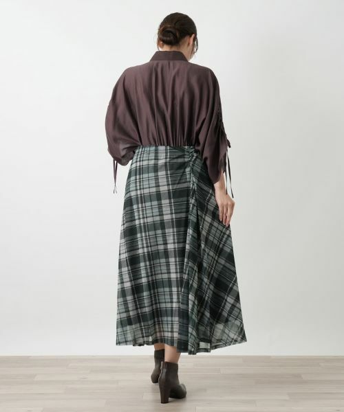 Leilian / レリアン ミニ・ひざ丈スカート | チェックフレアスカート | 詳細3