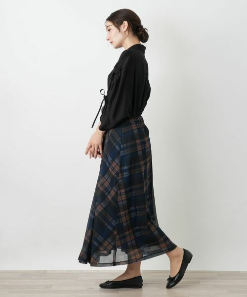 Leilian / レリアン ミニ・ひざ丈スカート | チェックフレアスカート | 詳細5