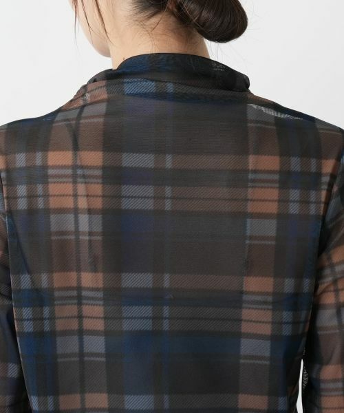 Leilian / レリアン カットソー | チェックハイネックカットソー | 詳細11