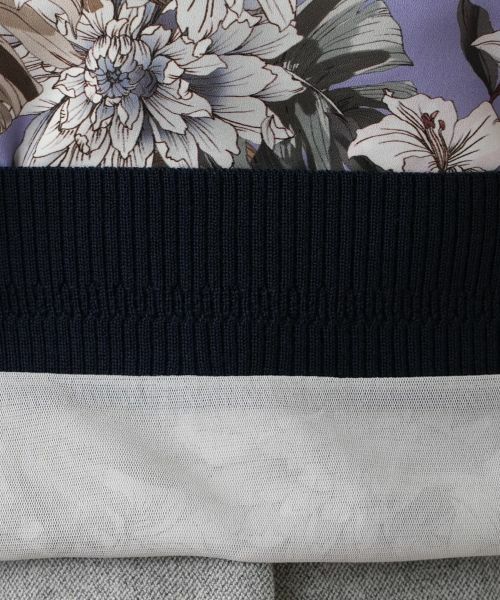 Leilian / レリアン ニット・セーター | 花柄切替クルーネックニット【ROCHAS Premiere】【ERICA】 | 詳細11