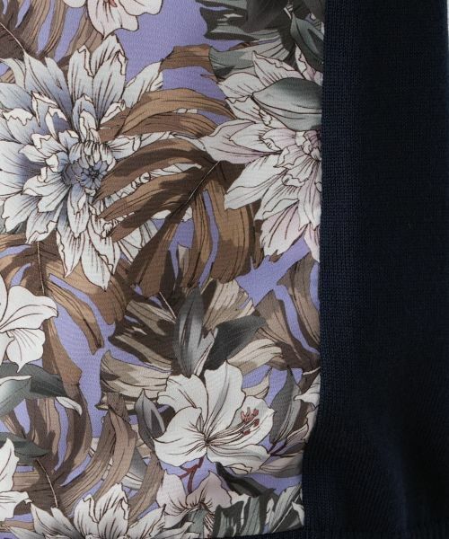 Leilian / レリアン ニット・セーター | 花柄切替クルーネックニット【ROCHAS Premiere】【ERICA】 | 詳細12