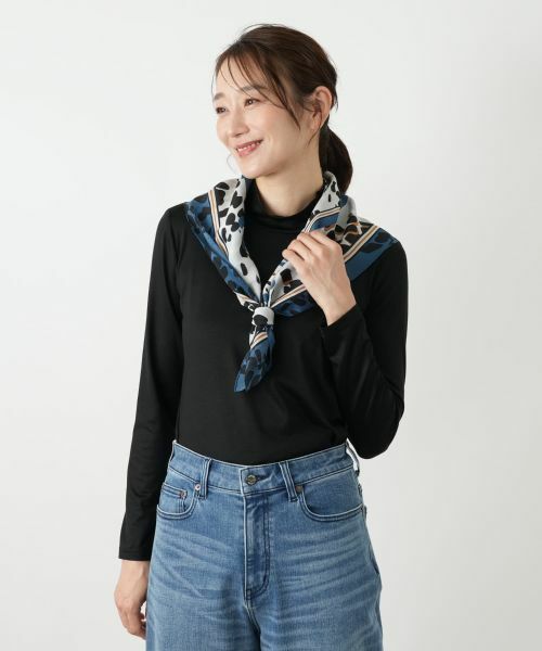 Leilian / レリアン バンダナ・スカーフ | プリントシルクスカーフ | 詳細2