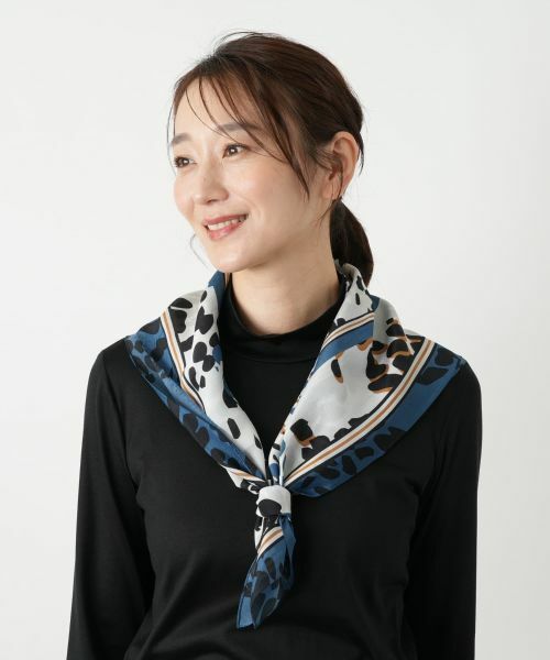 Leilian / レリアン バンダナ・スカーフ | プリントシルクスカーフ | 詳細3