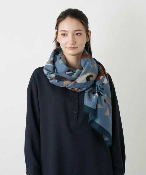 Leilian / レリアン マフラー・ショール・スヌード・ストール | ボタニカル柄ストール | 詳細4