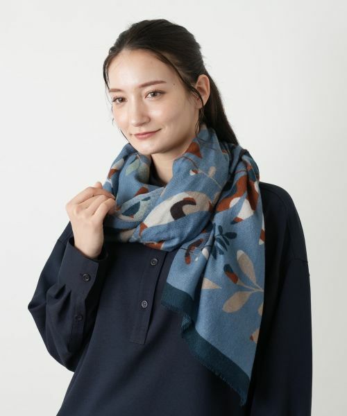 Leilian / レリアン マフラー・ショール・スヌード・ストール | ボタニカル柄ストール | 詳細5